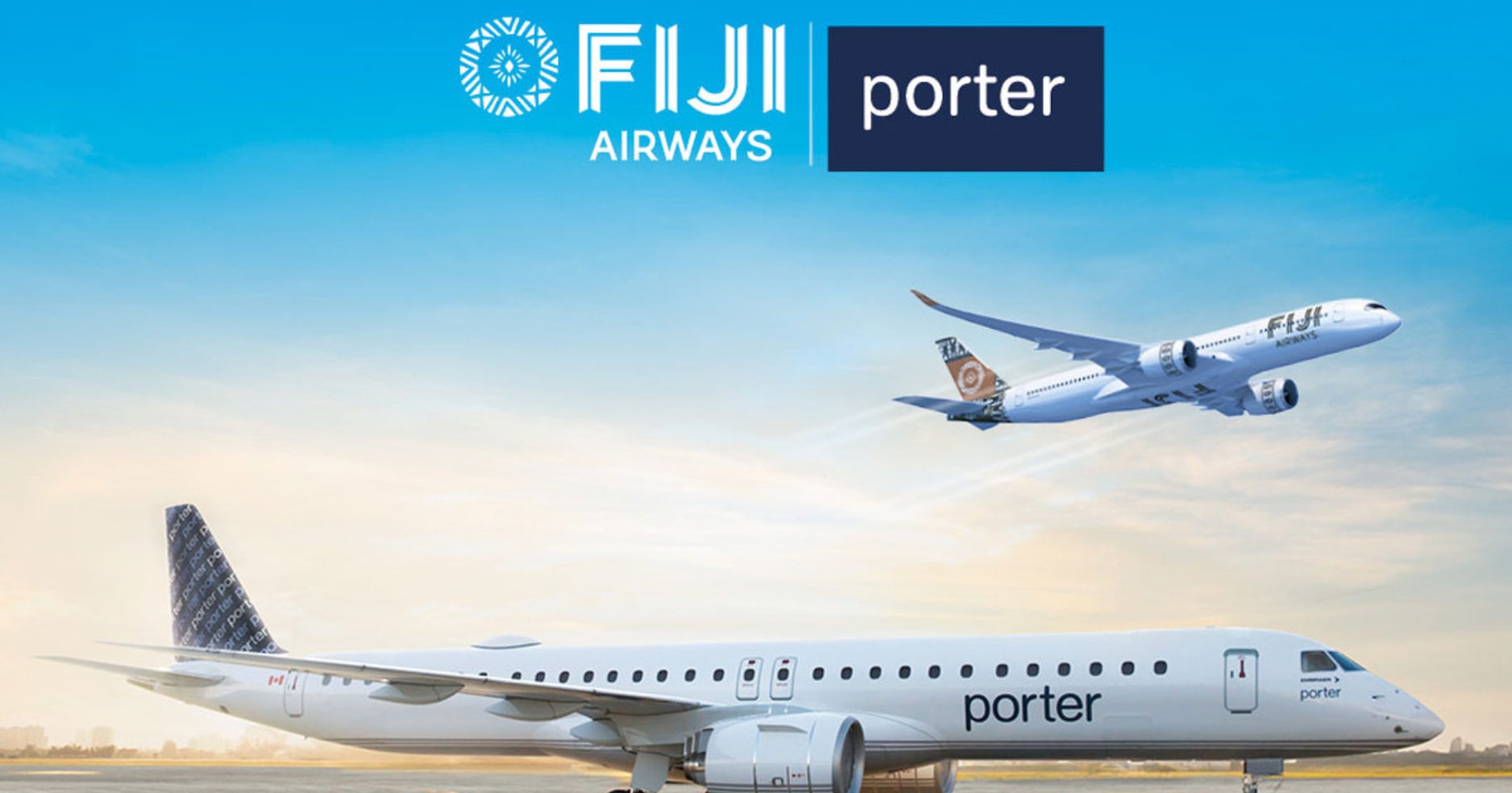 Fiji Airways ��� Porter Airlines �繾ѹ��Ե������ҧ��¡�úԹ�������